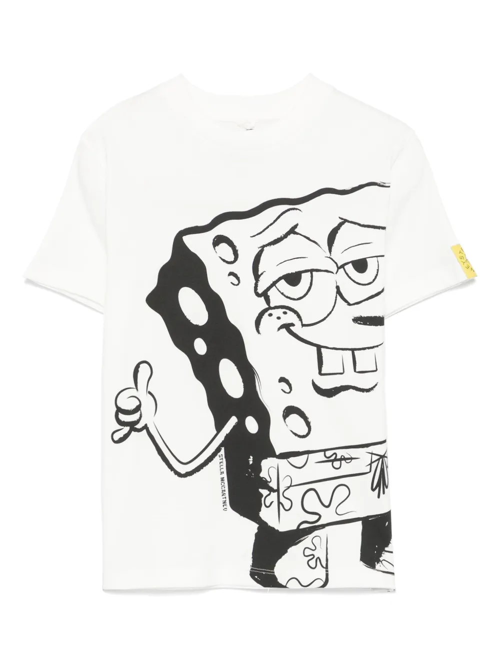 

Футболка с принтом SquarePants из коллаборации с SpongeBob Stella McCartney Kids, белый
