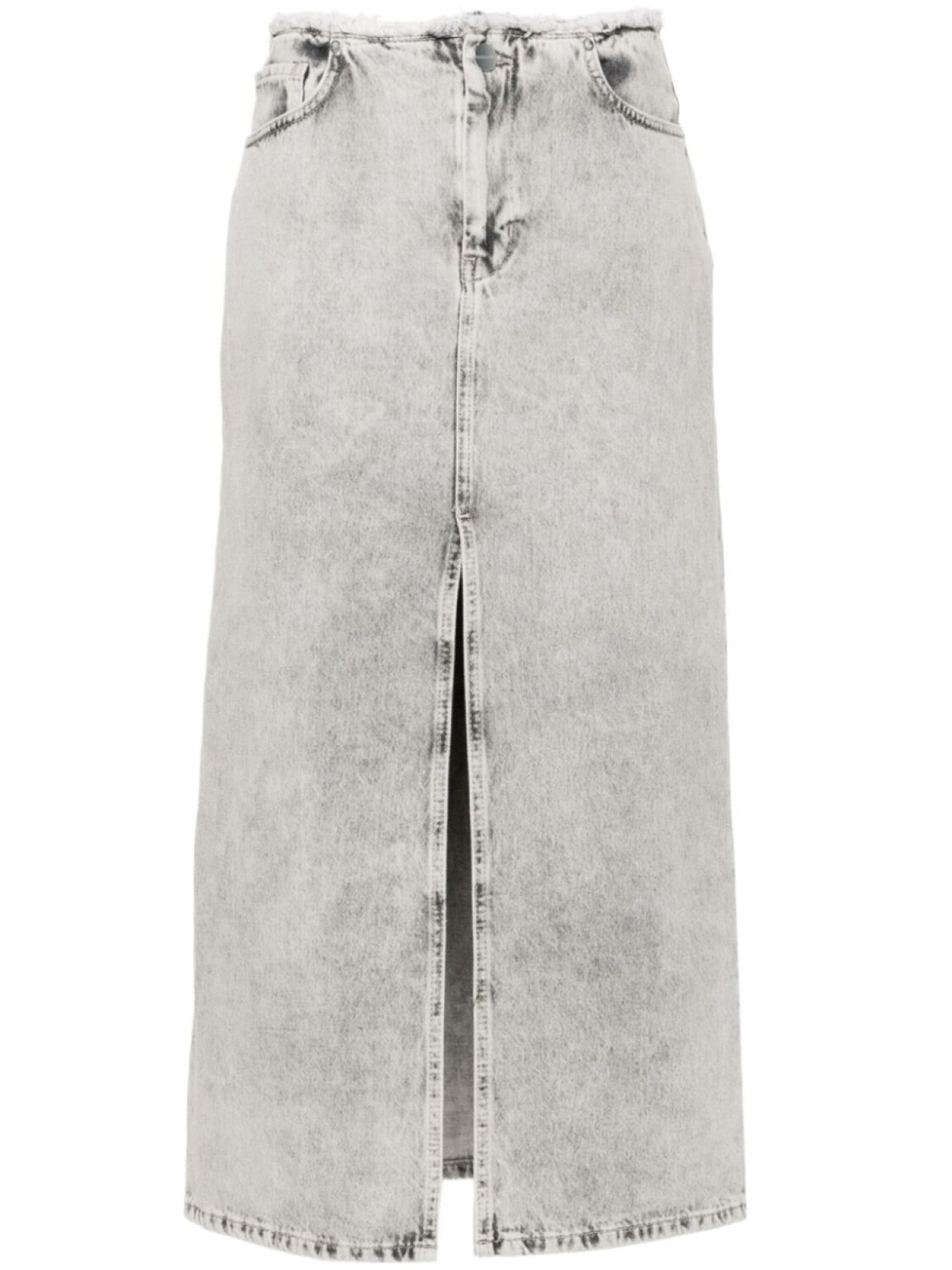 

AllSaints джинсовая юбка миди Honor, серый