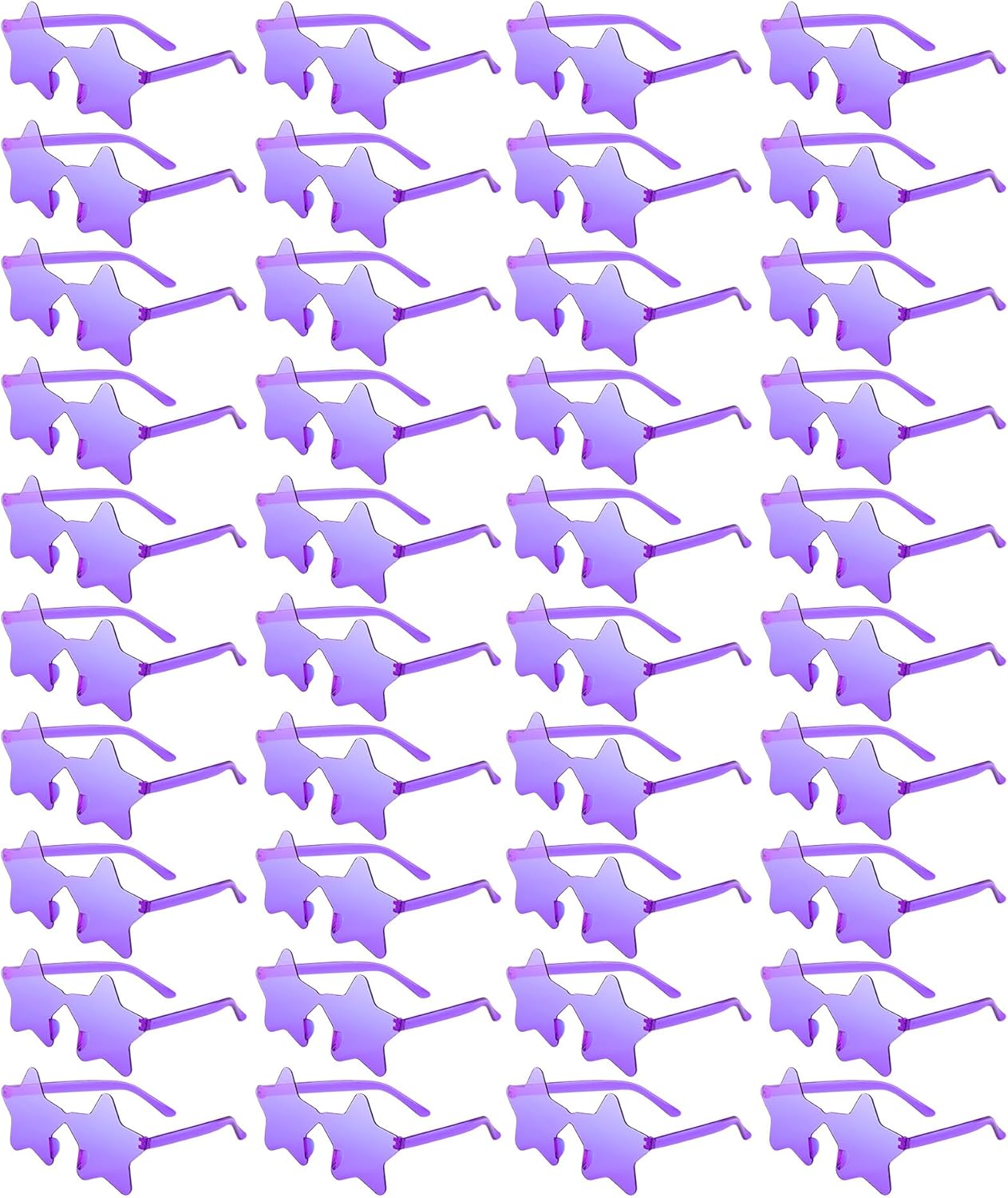 

PLULON 7 пар фиолетовых солнцезащитных очков в форме звезды, без оправы, солнцезащитные очки в форме звезды, очки для девичника, сувениры для вечеринки в стиле звезды, для дня рождения, пляжа, для детей и взрослых, Purple