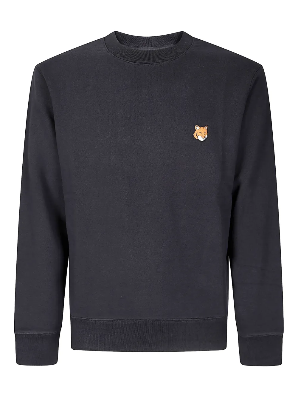 

Хлопковый свитшот с мотивом головы лисы Maison Kitsuné, черный