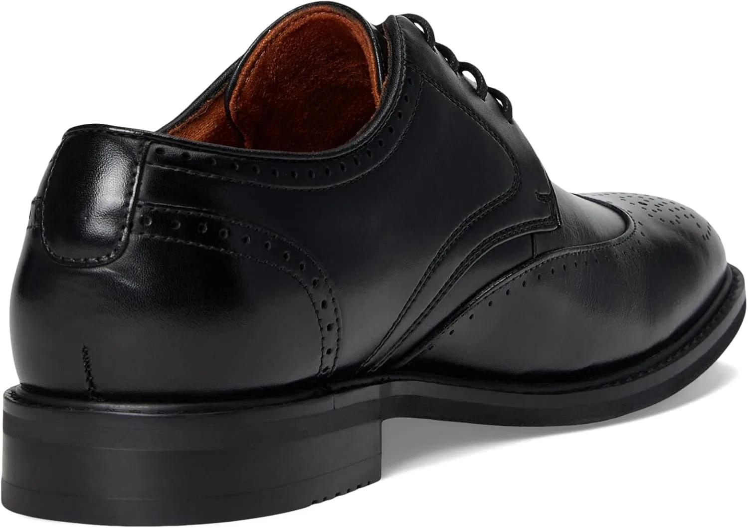 Мужские оксфорды Stacy Adams Bennett Wingtip Lace Up Oxford, Black — фото 3