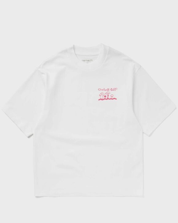 

Топ Carhartt Wip Wmns S/S Kainosho Tee, цвет white / charm pink