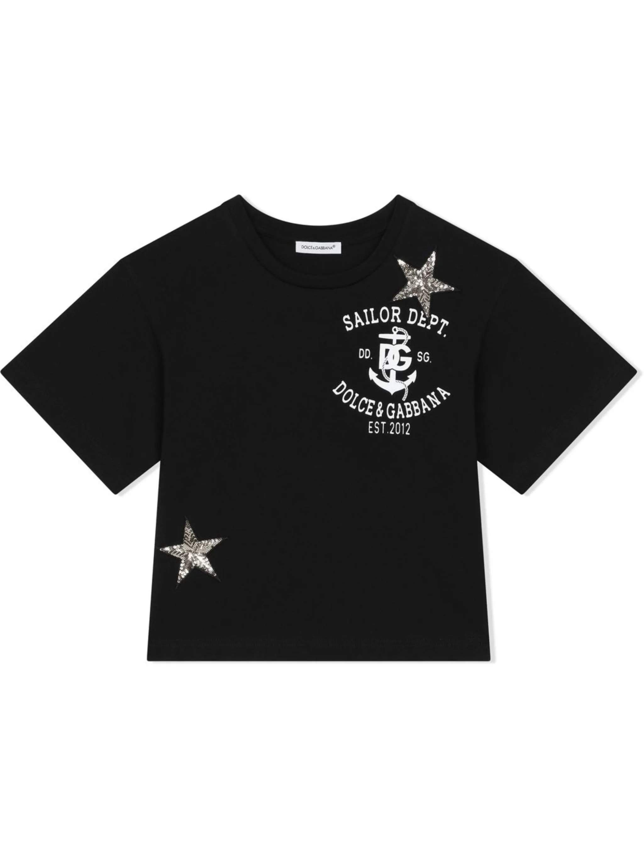 

Футболка с нашивкой Dolce & Gabbana Kids, черный