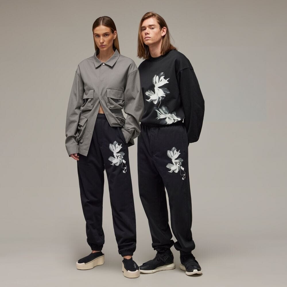 

Брюки Adidas Y-3 GRAPHIC FRENCH TERRY PANTS, черный