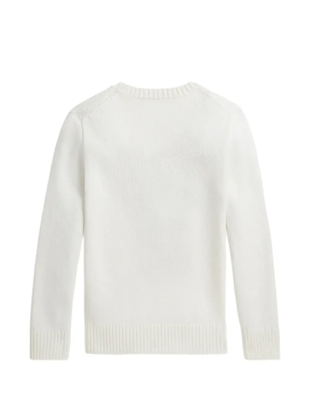 Свитер с рисунком Polo Ralph Lauren Kids, белый — фото 2