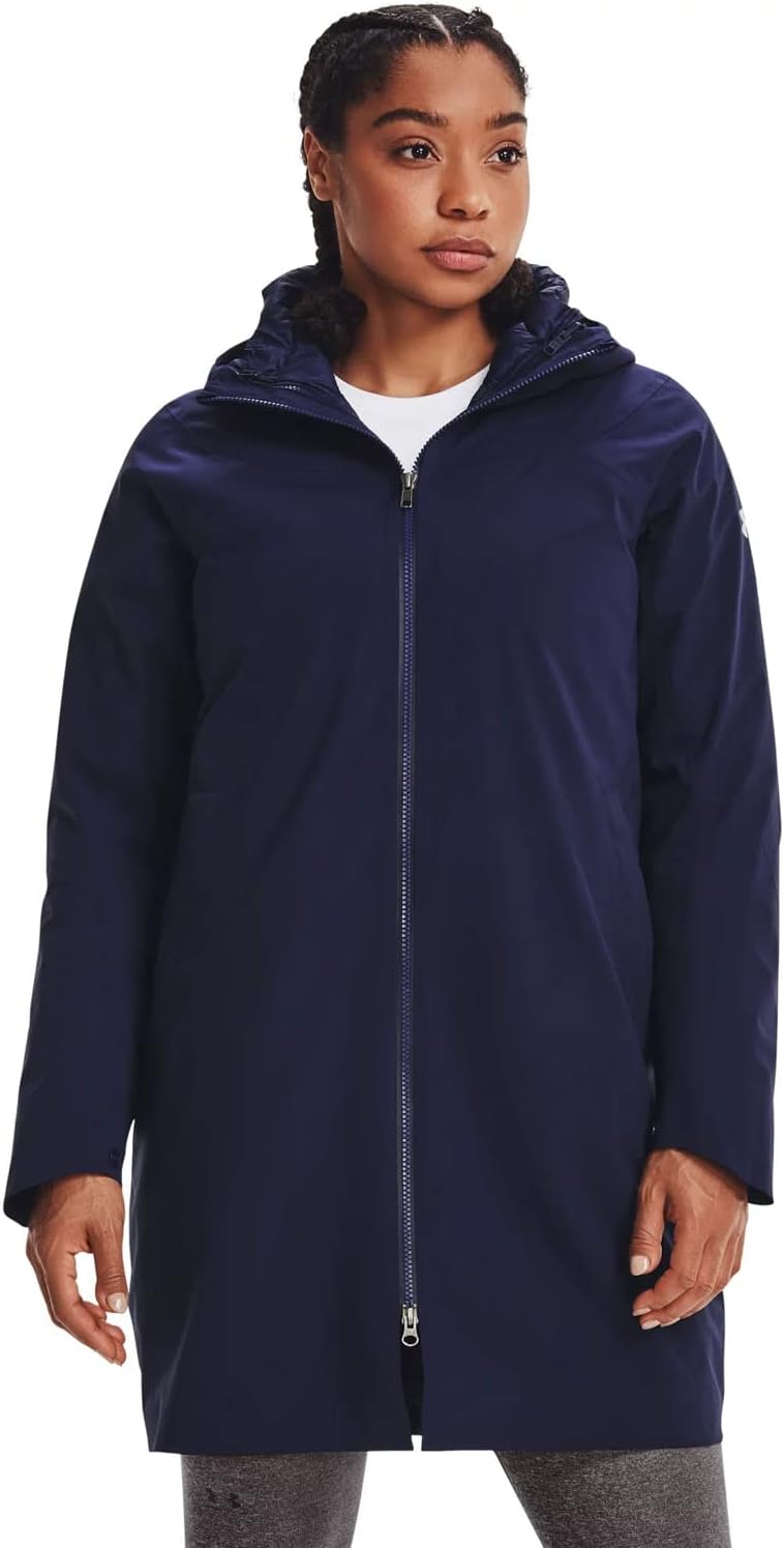 

Under Armour Women's Storm ColdGear Infrared Down 3-in-1 куртка - водонепроницаемая, Midnight Navy/White