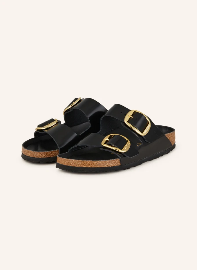Мюли arizona big buckle Birkenstock, черный