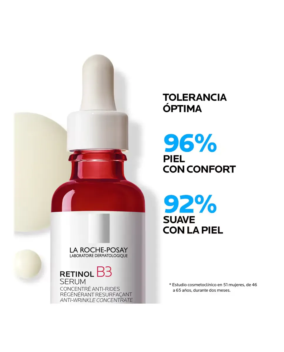 Сыворотка La Roche-Posay — Ретинол B3 Дермологическая против морщин, регенерирующая и выравнивающая тон, 30 мл — фото 4