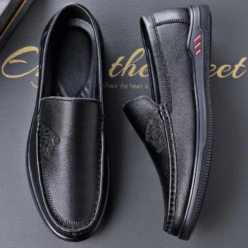Лоферы повседневные, без бренда, Slip On, черный DHFIRUFSHLO — фото 4