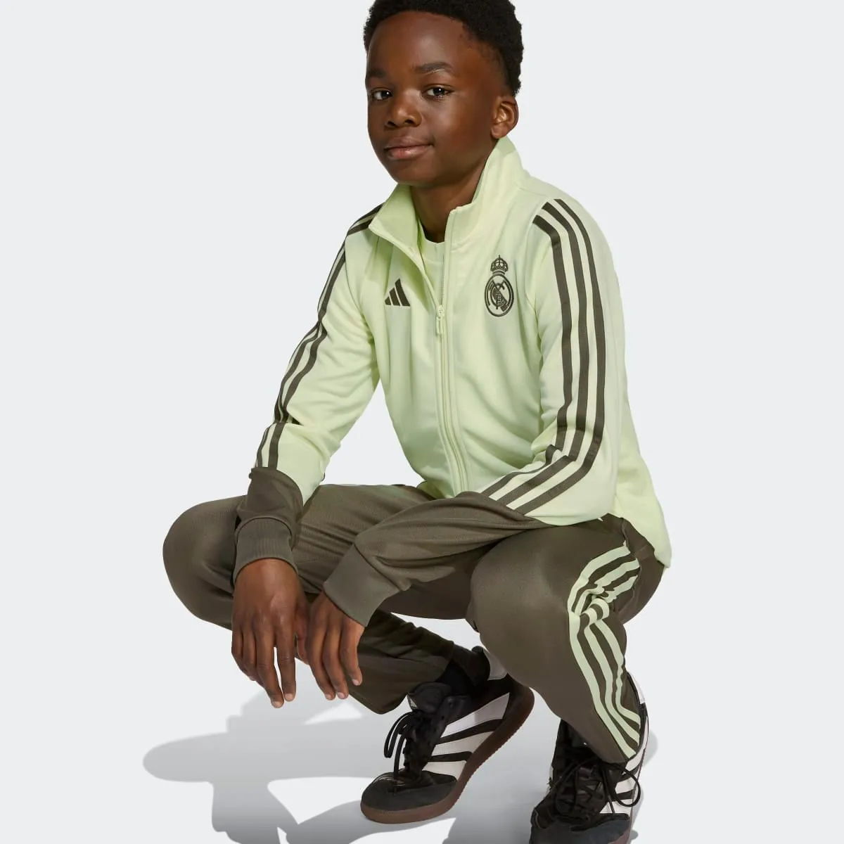 Детский спортивный костюм Real Madrid CF 2025-2026 Tiro 24 adidas, зеленый — фото 3