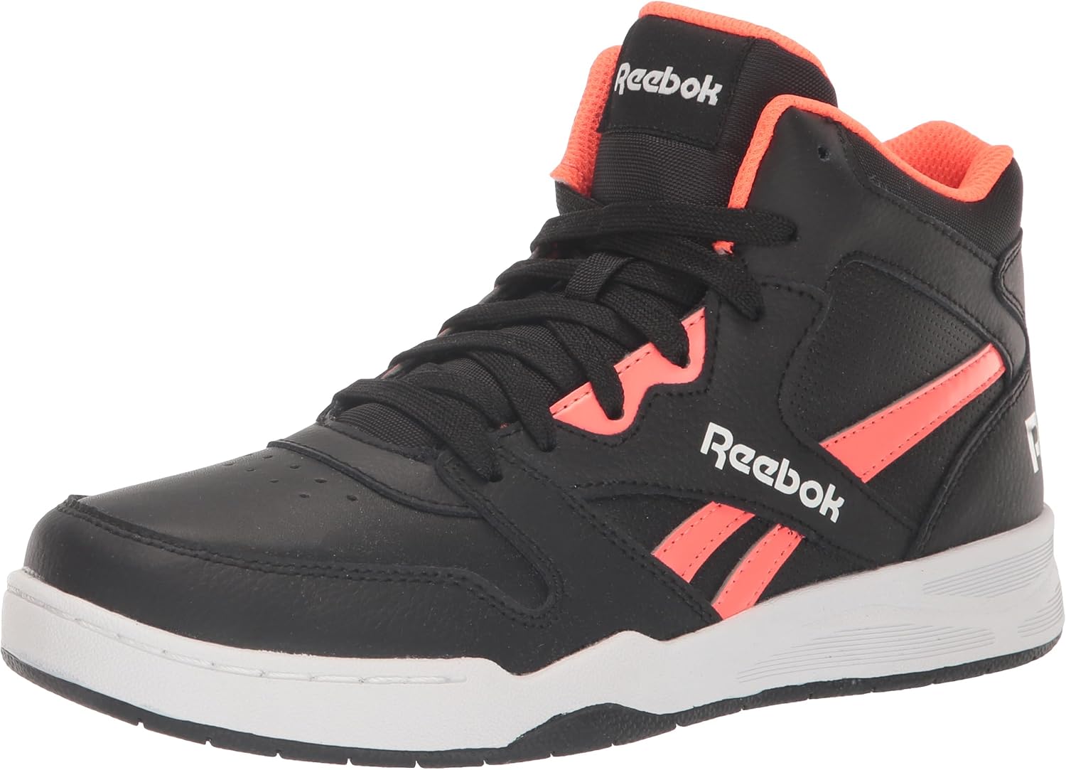 

Кроссовки Reebok BB4500 Court для мальчиков (малыши/старшие дети), белый/черный/оранжевый