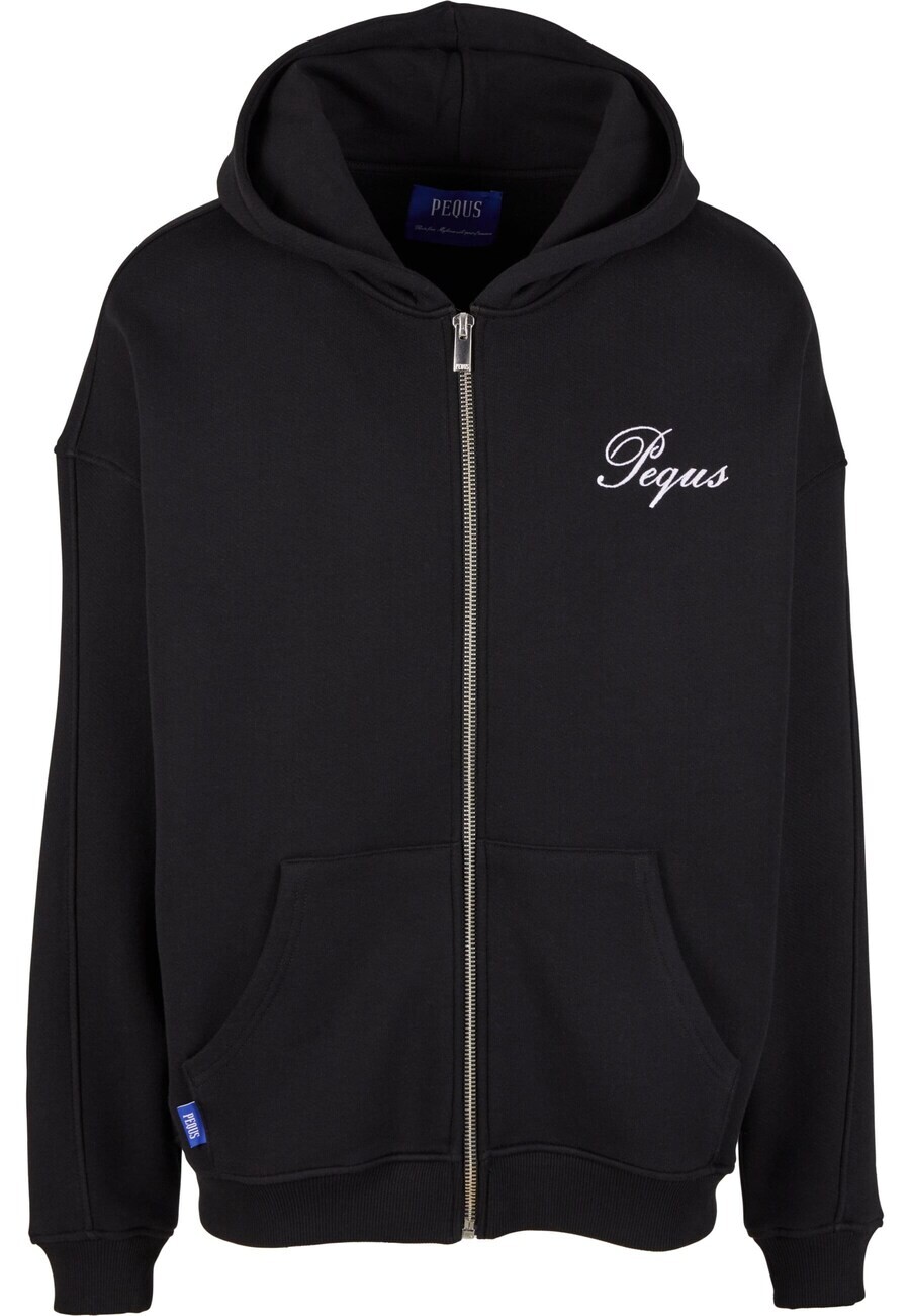 

Толстовка с капюшоном на молнии Pequs Zip-Up Hoodie, черный