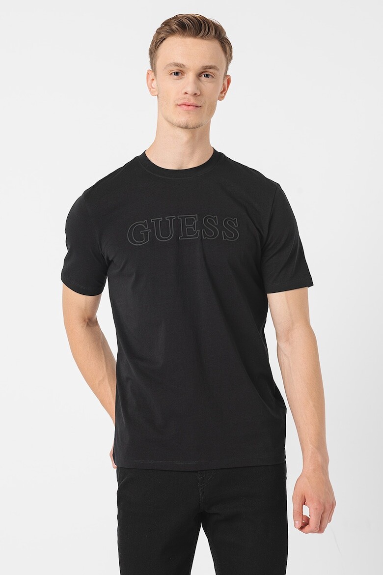 

Фитнес-Футболка с тисненым логотипом Guess, черный