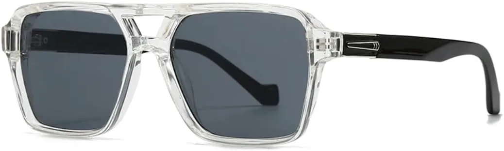 

Солнцезащитные очки с защитой UV400 | Двойная перемычка, градиентные линзы | Для женщин и мужчин, для занятий спортом на открытом воздухе и вождения DSVIGF, White