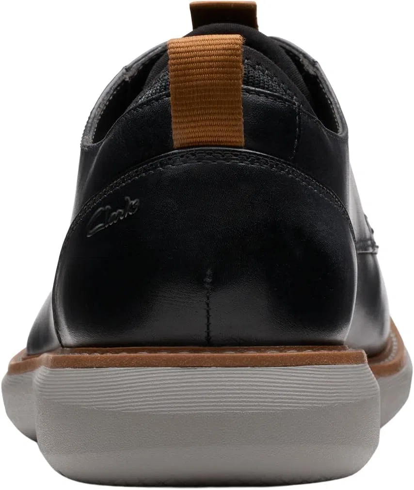 Туфли Clarks Men's Brantin Plain, Black Leather — фото 2