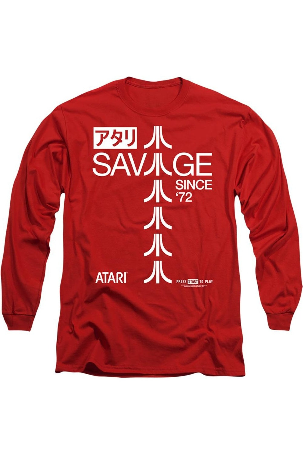 

Футболка Atari Savage 72 с длинным рукавом для взрослых Gildan, красный