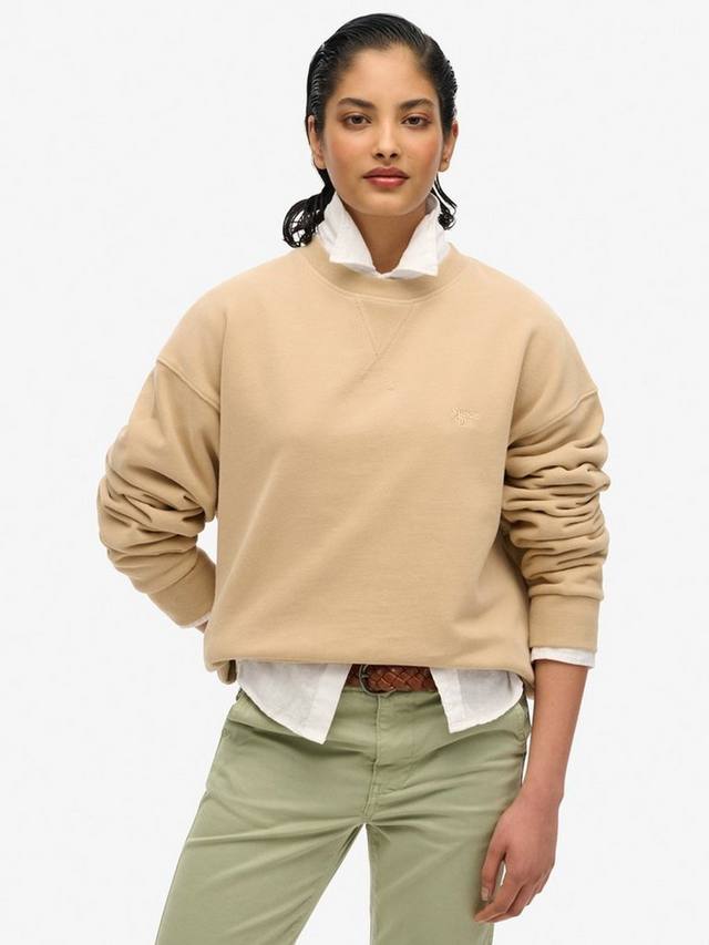 

Свитшот Studios Crew Superdry, Light Taupe