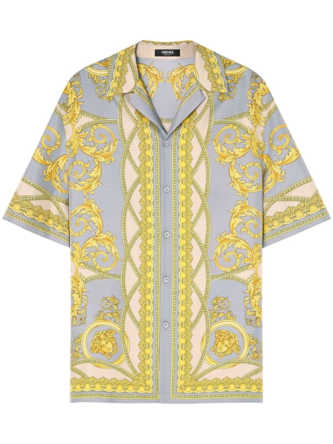 

Versace рубашка с принтом Barocco, серый