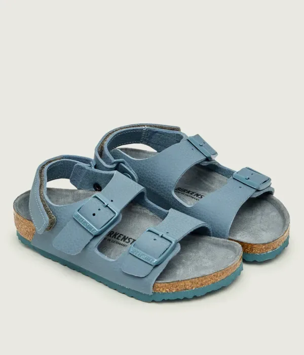Детские кожаные сандалии AS Kids Milano narrow fit Birkenstock, синий — фото 3