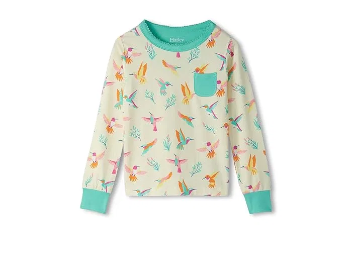 Пижама Bamboo Hummingbirds Hatley Kids, Afterglow 1 — фото 2