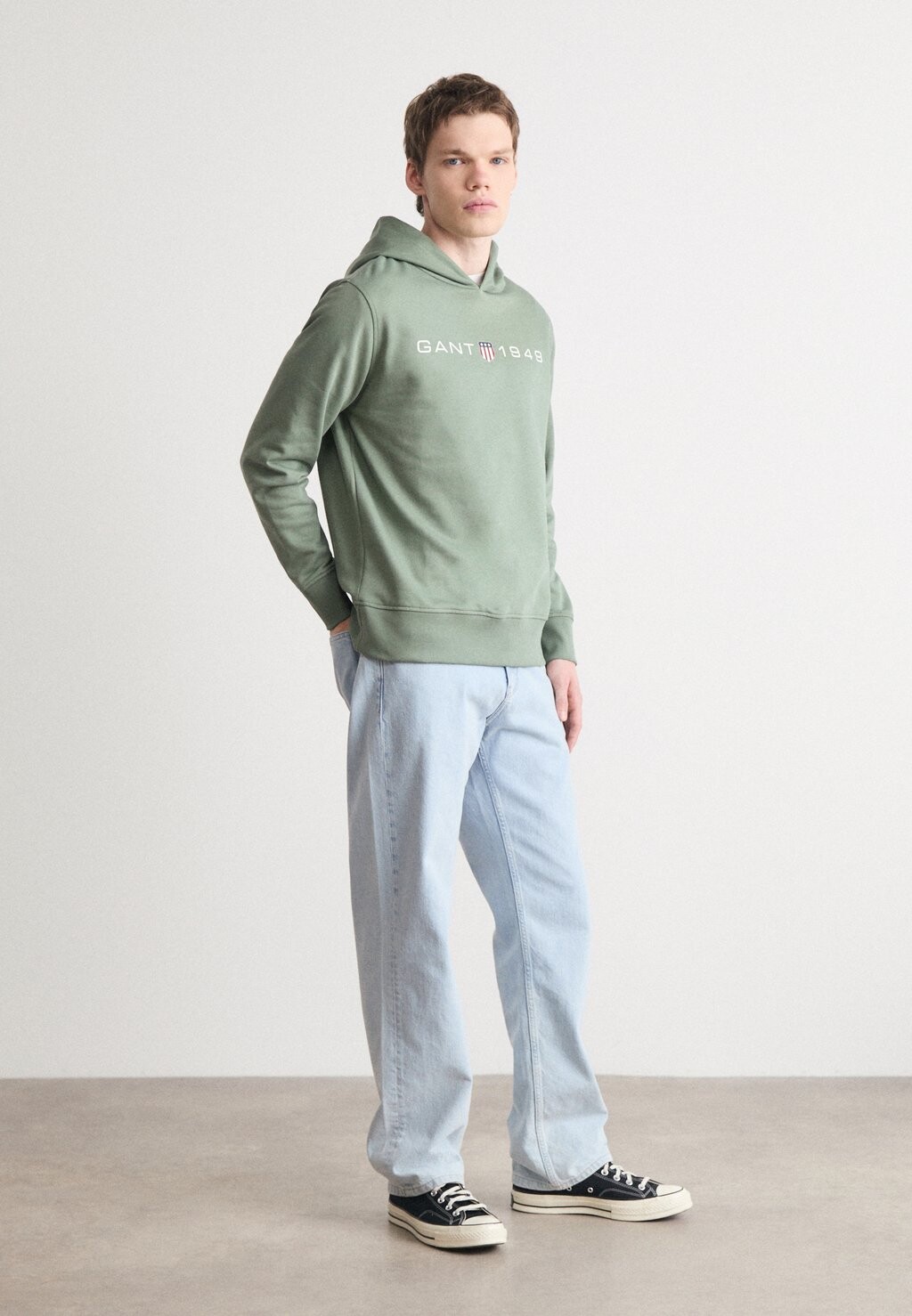 

Толстовка PRINTED GRAPHIC HOODIE GANT, хаки