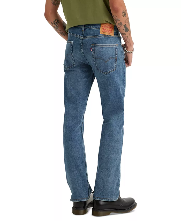 Мужские джинсы Levi's 506 Comfort Straight-Leg Stretch, синий — фото 2