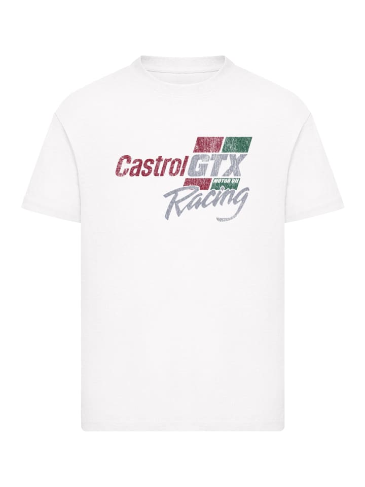 

Футболка Castrol Vintage Distressed GTX Racing белого цвета F4NT4STIC, Белый, Футболка Castrol Vintage Distressed GTX Racing белого цвета F4NT4STIC