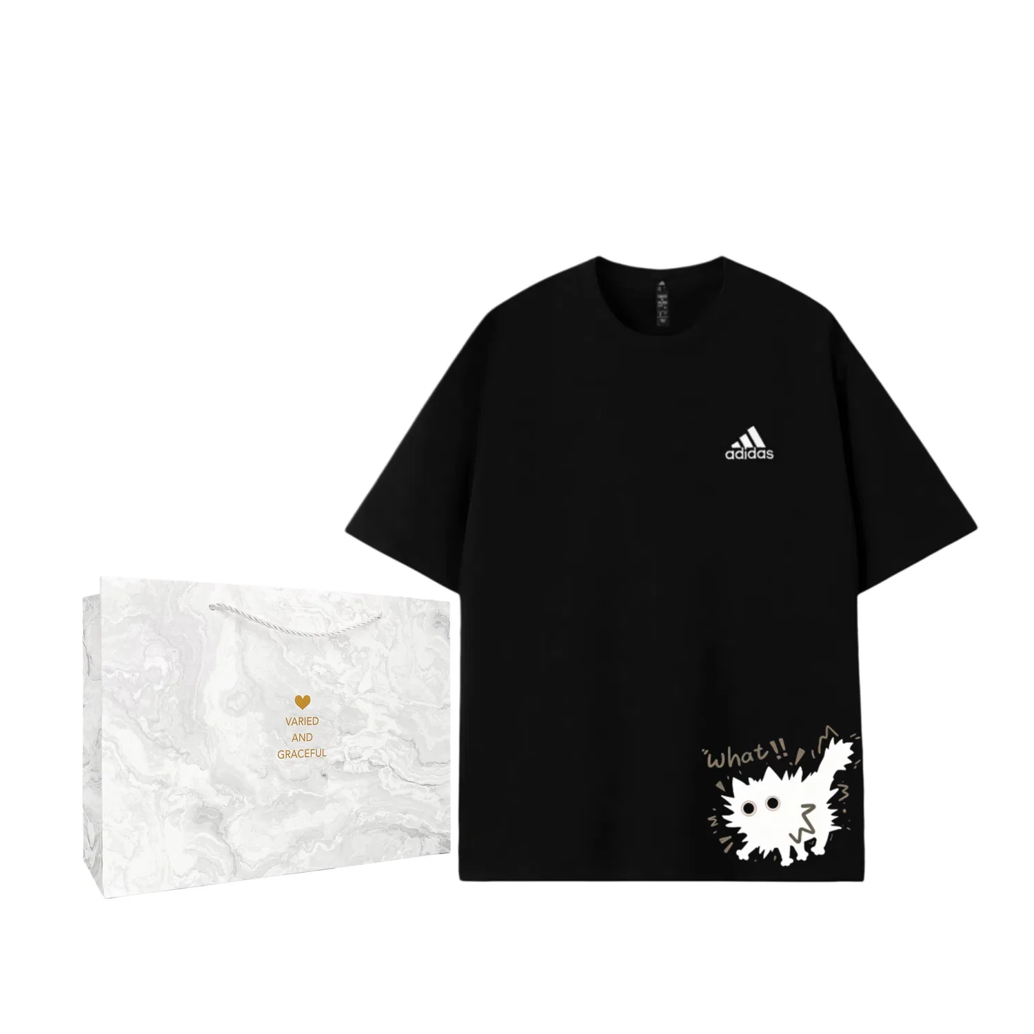 Футболка Adidas MUST HAVES с круглым вырезом, цвет Shopping Bag