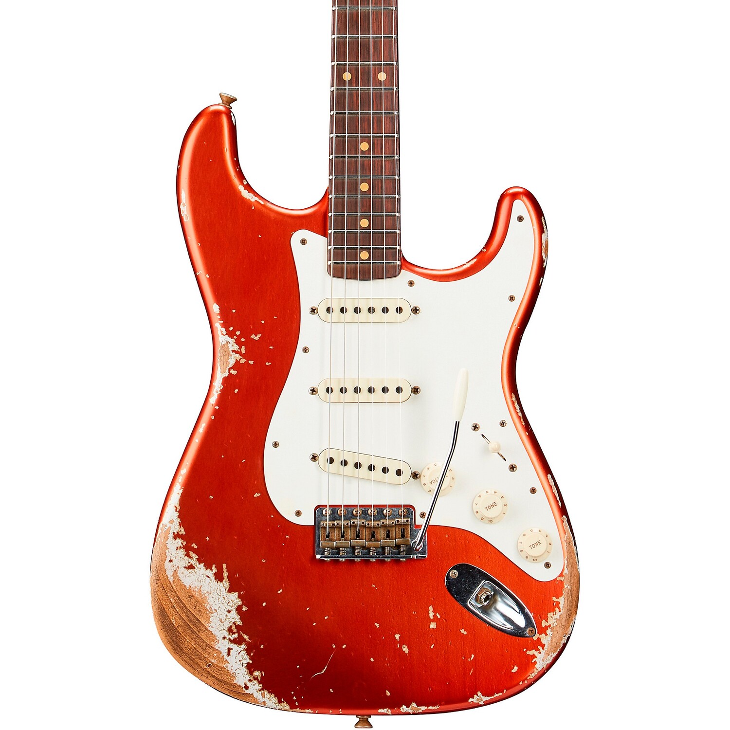 

Электрогитара Fender Custom Shop 1959 Stratocaster Heavy Relic Super Faded Aged Candy Apple Red