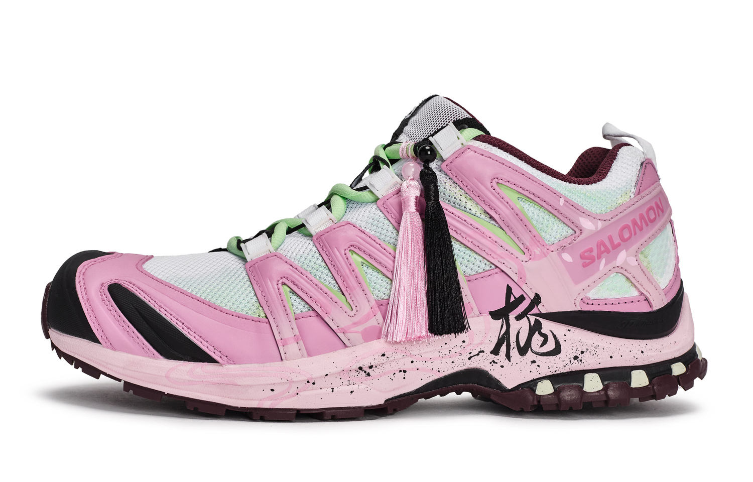 

Кроссовки для бега XA PRO 3D Abrasion Resistant низкие Unisex SALOMON, черный/розовый/зеленый