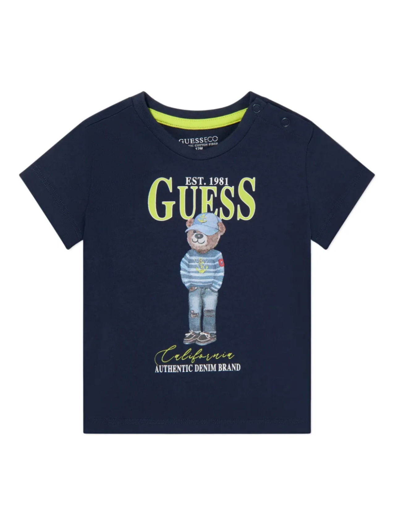 

Футболка с логотипом guess kids, синий