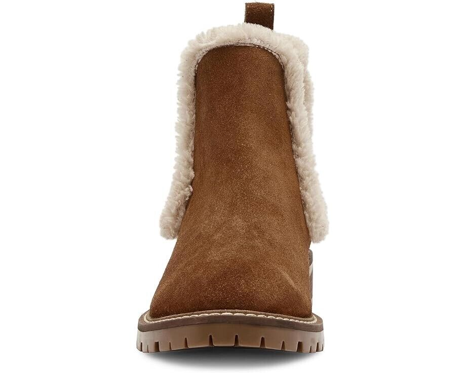 Женские ботинки челси Steve Madden Leopold замшевые с искусственным мехом, коричневый — фото 3
