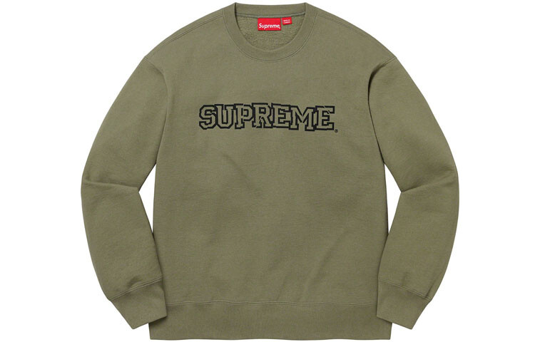 Осень/Зима 21 Толстовка унисекс Supreme, зеленый — фото 3