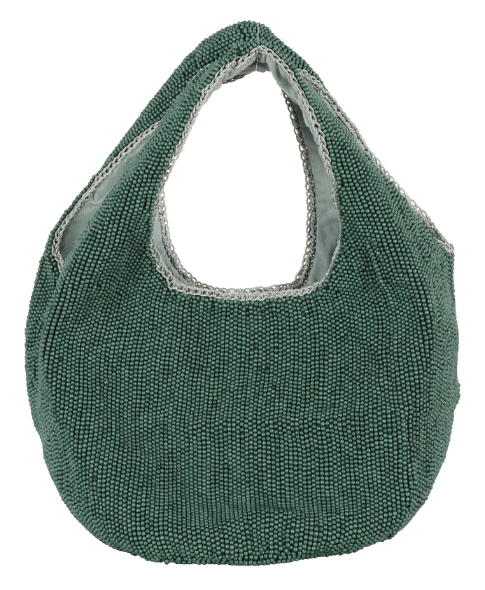 

Зеленая жемчужная мини-сумочка-шоппер Jw Anderson, зеленый