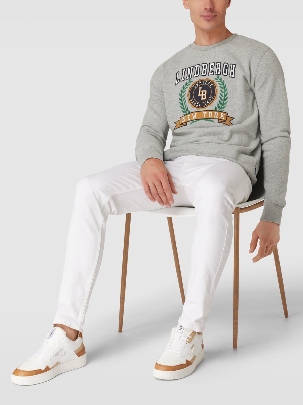 

Толстовка с логотипом, модель «Brand carrier o-neck» Lindbergh