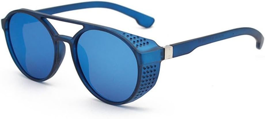 

Солнцезащитные очки в стиле стимпанк для мужчин и женщин, ретро, ​​круглые, с цветными линзами, винтажные солнцезащитные очки с защитой от УФ-излучения UV400 MTZJH, Kd97040-c4