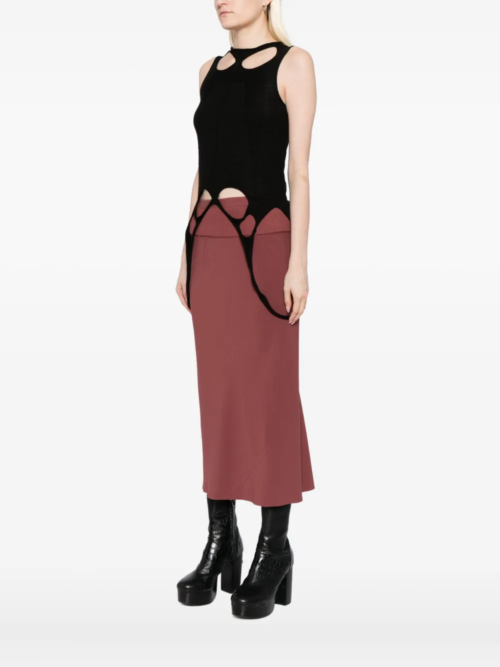 Топ Slashed SL Rick Owens, черный — фото 3