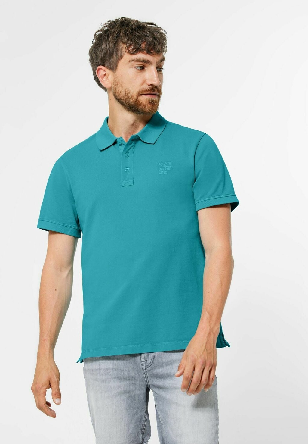 

Рубашка-поло Street One MEN, цвет blau