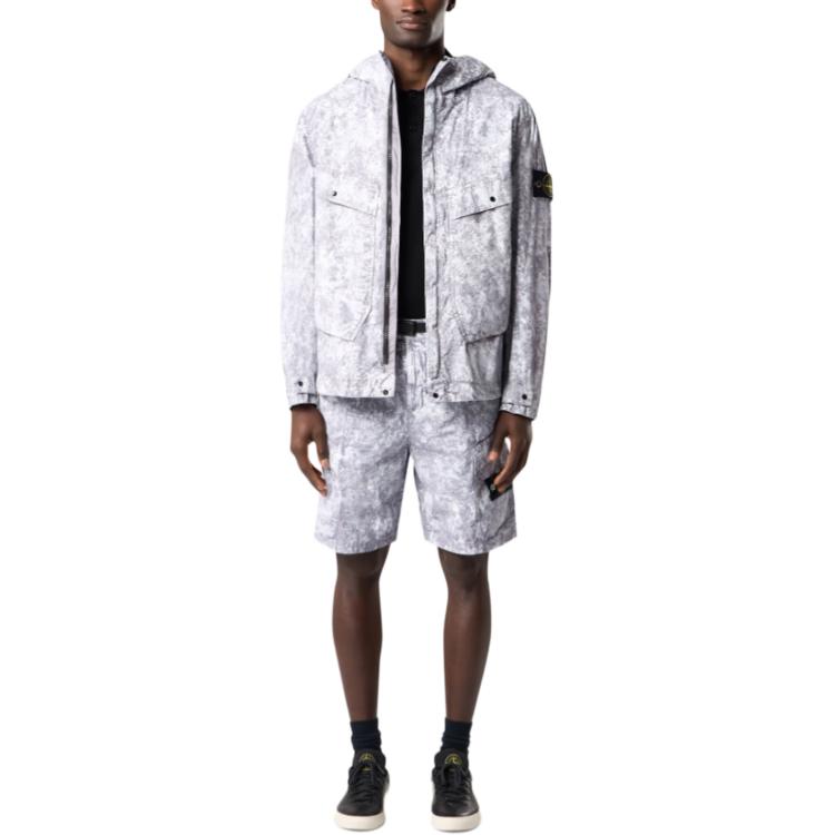 STONE ISLAND Куртка мужская жемчужно-серая, Pearl Gray — фото 4