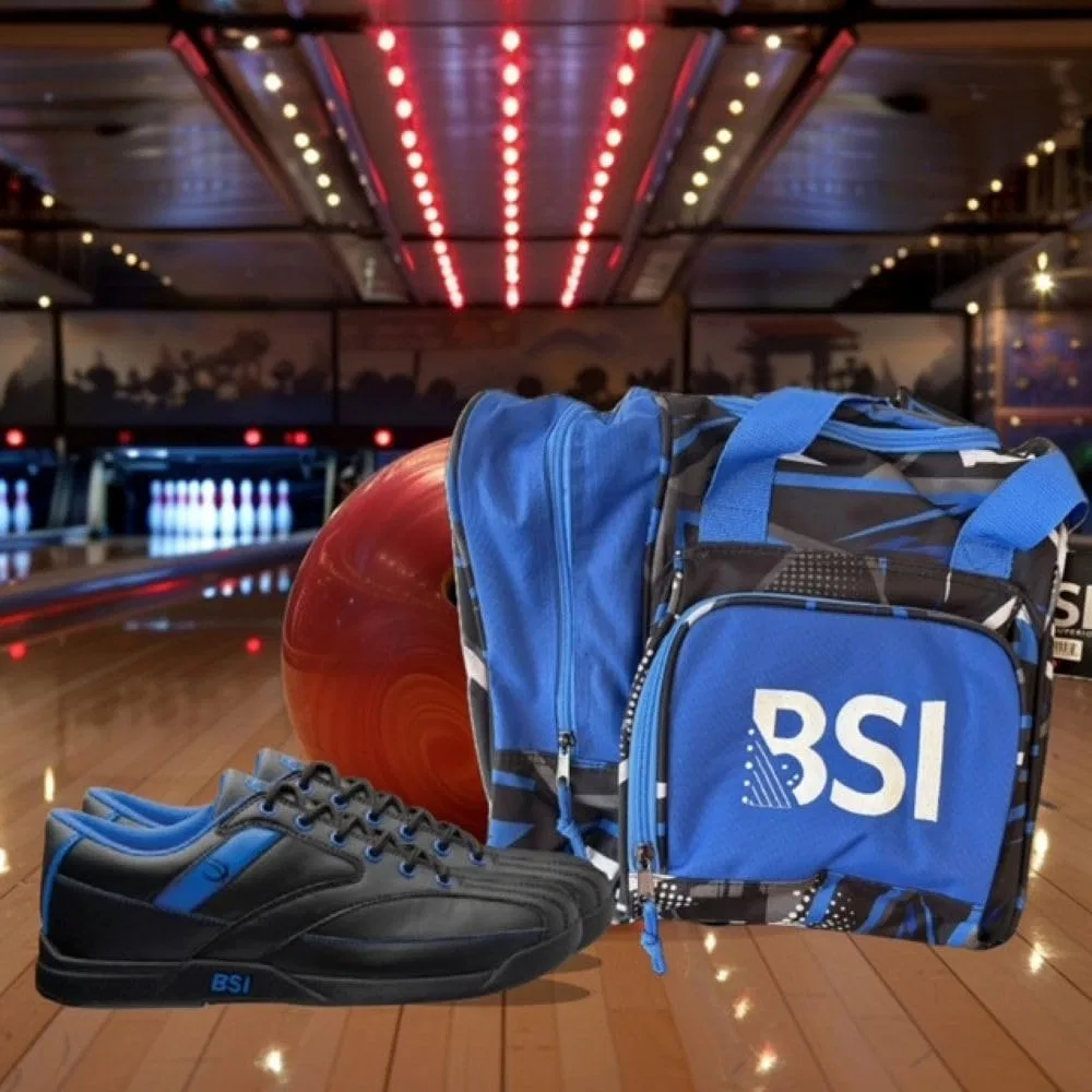 Мужские спортивные ботинки для боулинга BSI BSI BOWLER'S SUPERIOR INVENTORY, INC., Black Blue — фото 3