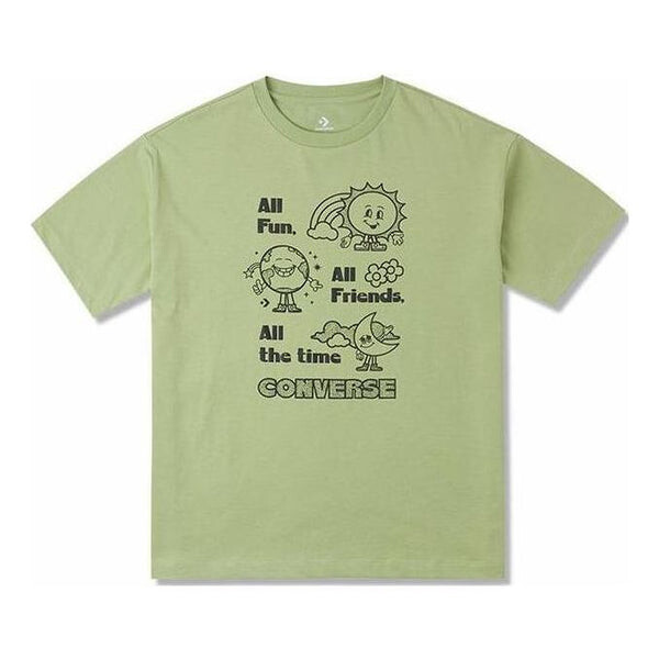 

Футболка oversized fun graphic t-shirt 'vitality green' Converse, зеленый