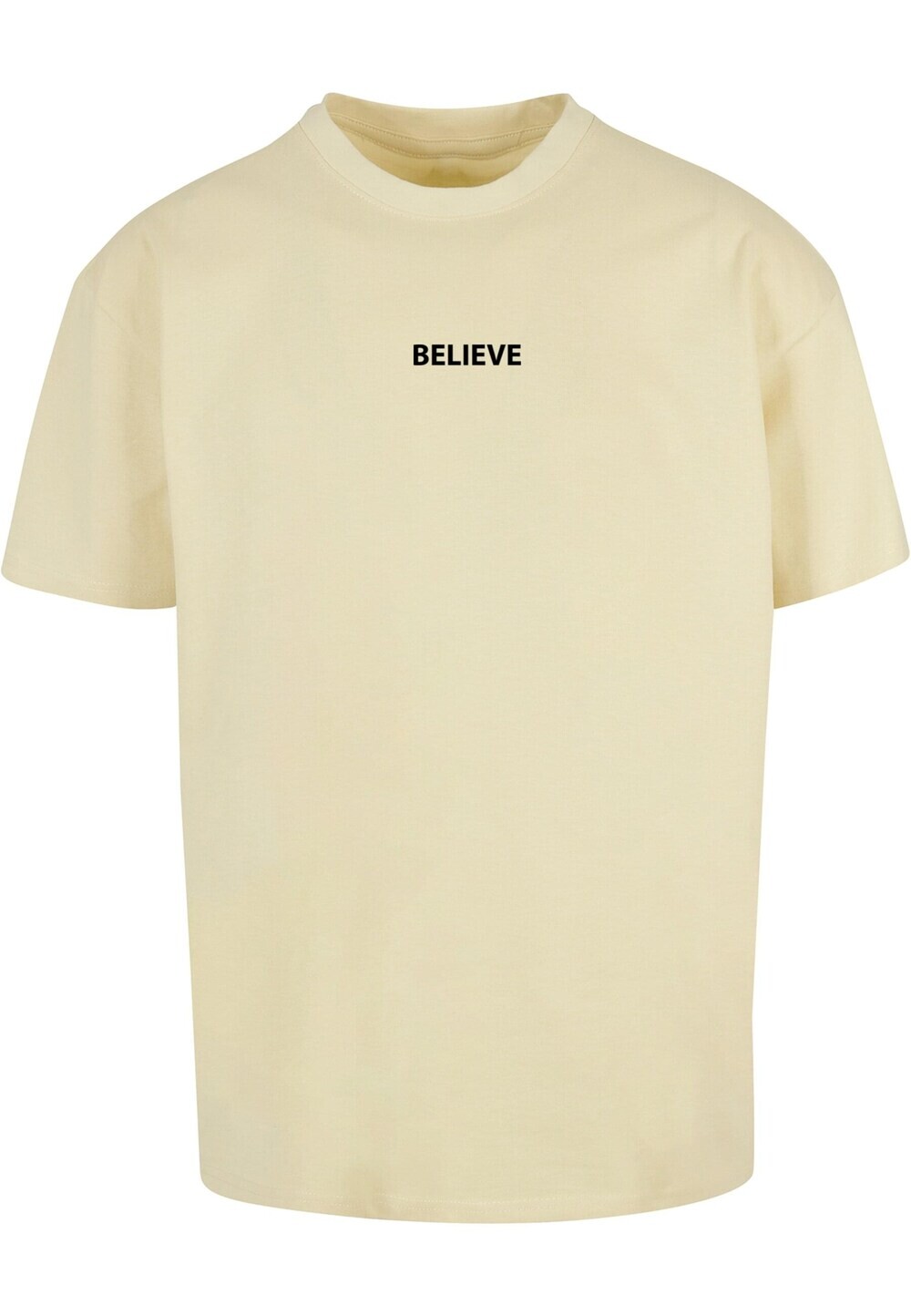 

Футболка Merchcode Believe Front, светло-желтого, Желтый, Футболка Merchcode Believe Front, светло-желтого