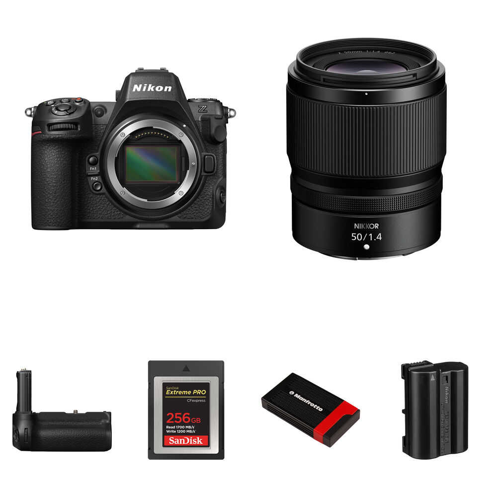 

Беззеркальная камера Nikon Z8 Mirrorless Camera with 50mm f/1.4 Lens and Performance