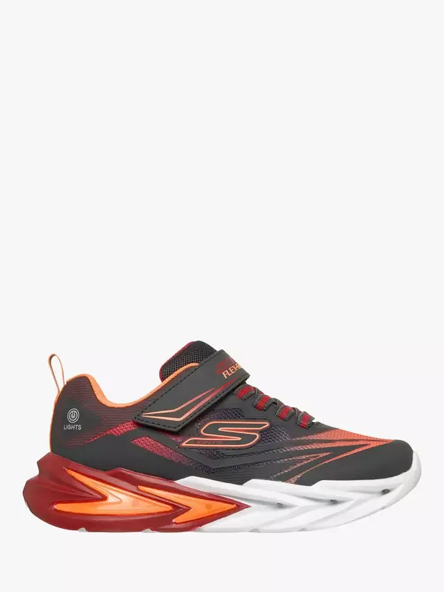 Детские кроссовки S-Lights Flex-Glow Ultra, угольно-красные Skechers