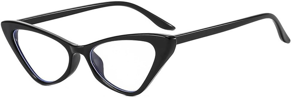 

Модные солнцезащитные очки «кошачий глаз» для женщин, защита от УФ-излучения UV400, прозрачные линзы, стильная оправа для мужчин, черные с белыми полосками HVTVTLA, Black Clear