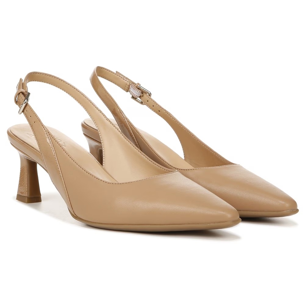 Туфли на каблуке с ремешком Tansy Naturalizer, cafe brown smooth faux leather