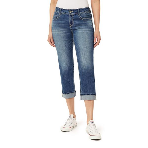 

Джинсы Juniors' Insta Stretch Curvy низкой посадки укороченные Wallflower, Anabelle