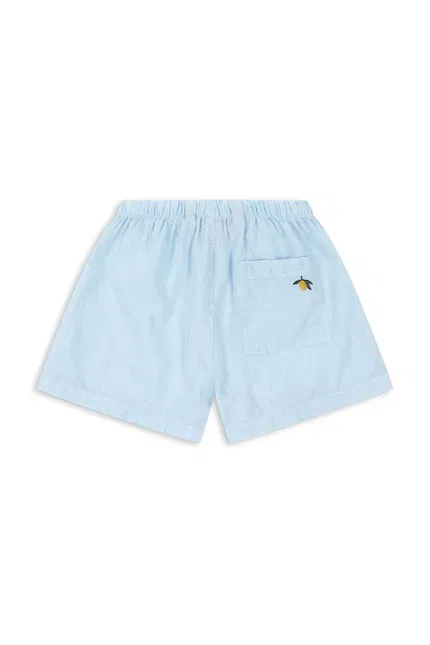 Шорты детские из органического хлопка Fran Shorts Konges Sløjd, синий — фото 2