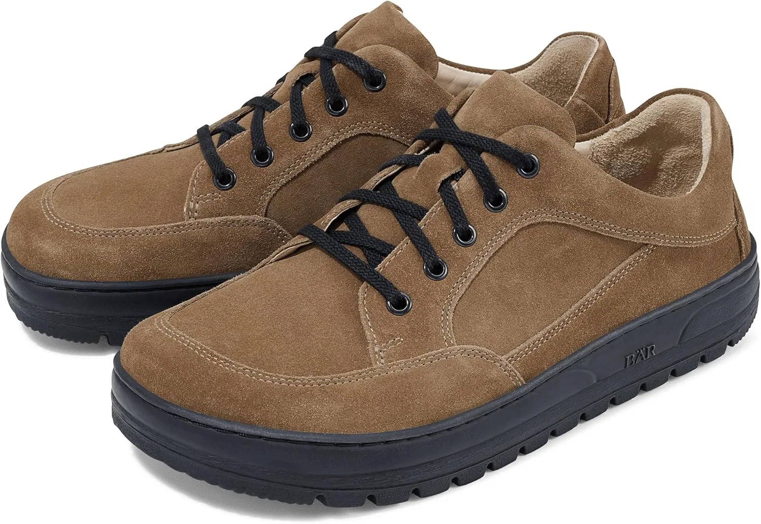 Туфли BÄR | Tobago | Herren | Schnürer | Freizeitschuhe mit 100% Zehenfreiheit | Atmungsaktiv, Brown