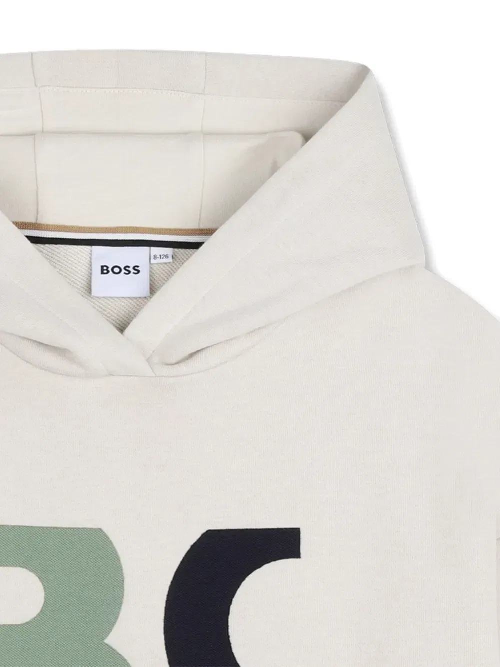 Худи с логотипом Boss Kidswear, бежевый — фото 3